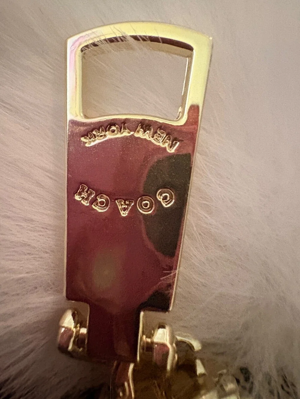 COACH Gold-Tone Zip Pull Accessory - Gold